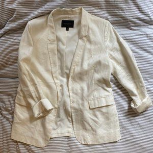 Banana Republic Linen White Blazer S14